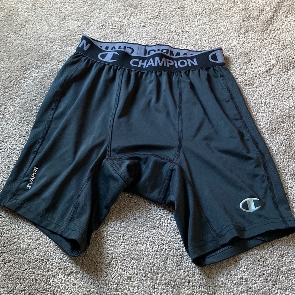 Champion Vapor Boxer Briefs Size M Black Athletic Performance